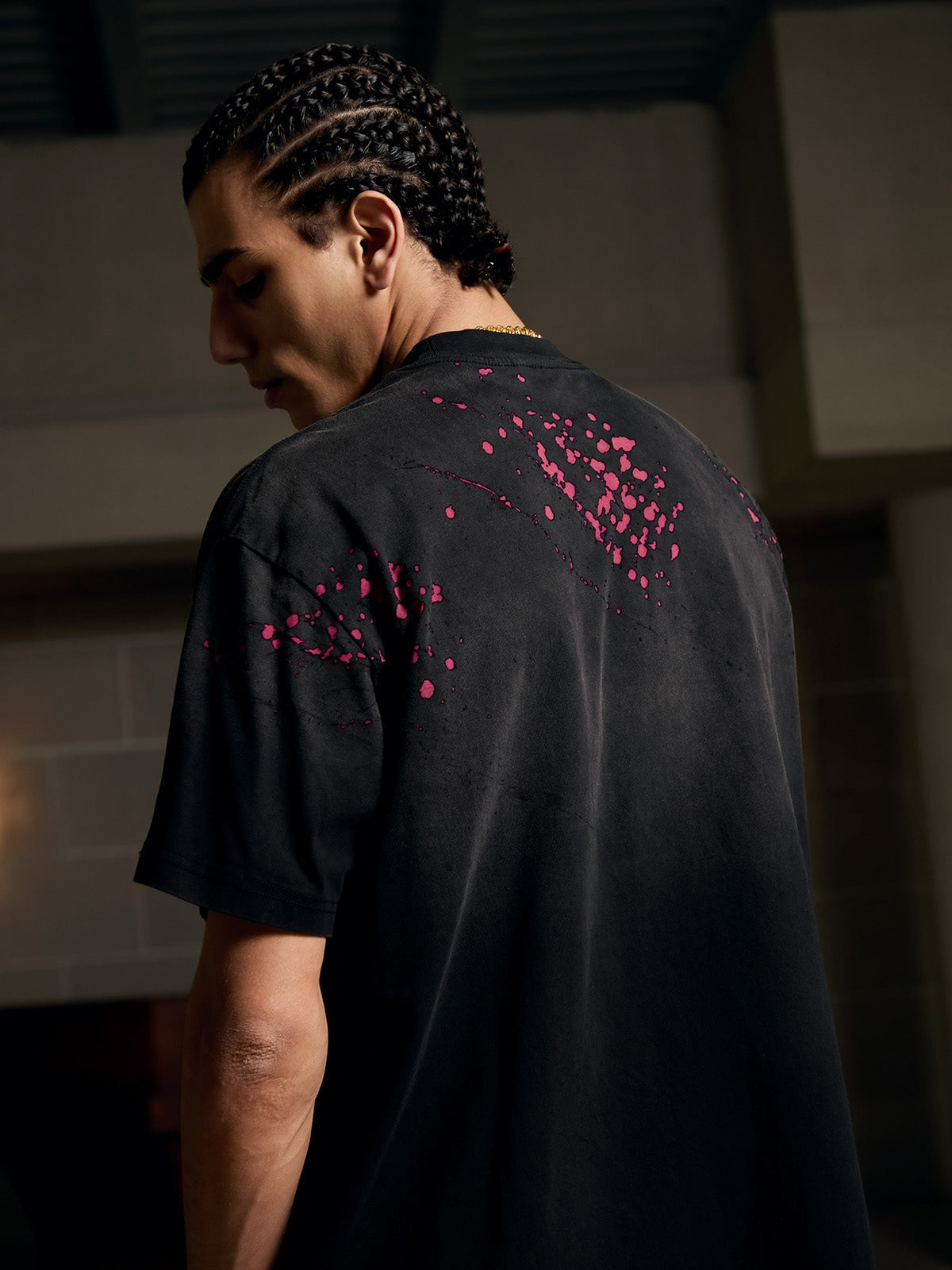 Vintage Washed Dot Spray T-Shirt 