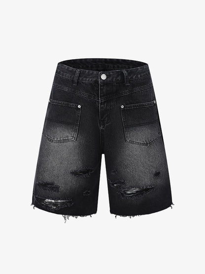 Ripped Denim Distressed Suit - 2460 