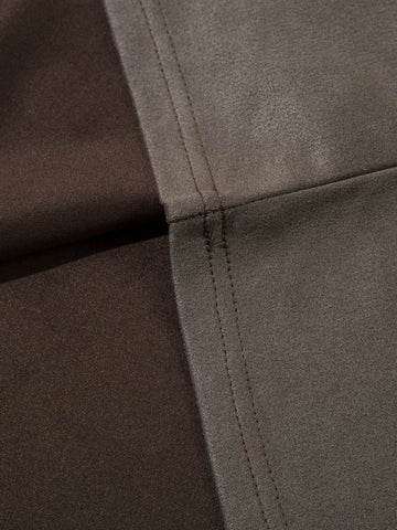 Suede Thorn Embroidered Vest 